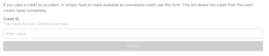 Un-Use Credit