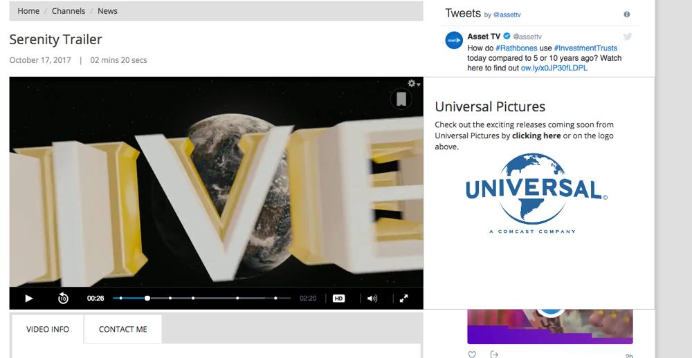 Right of the video